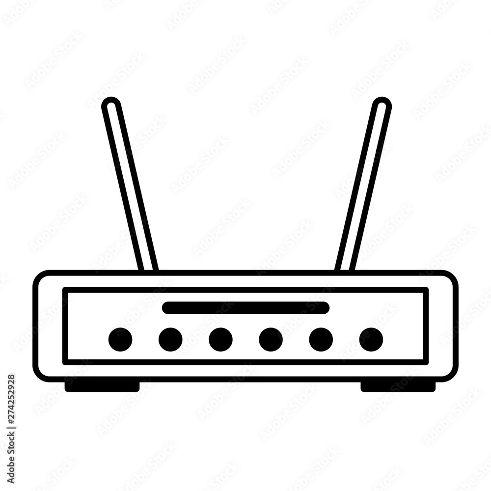router internet on white background router internet on white background