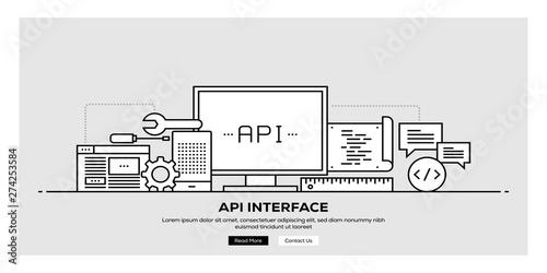API INTERFACE INFOGRAPHIC DESIGN