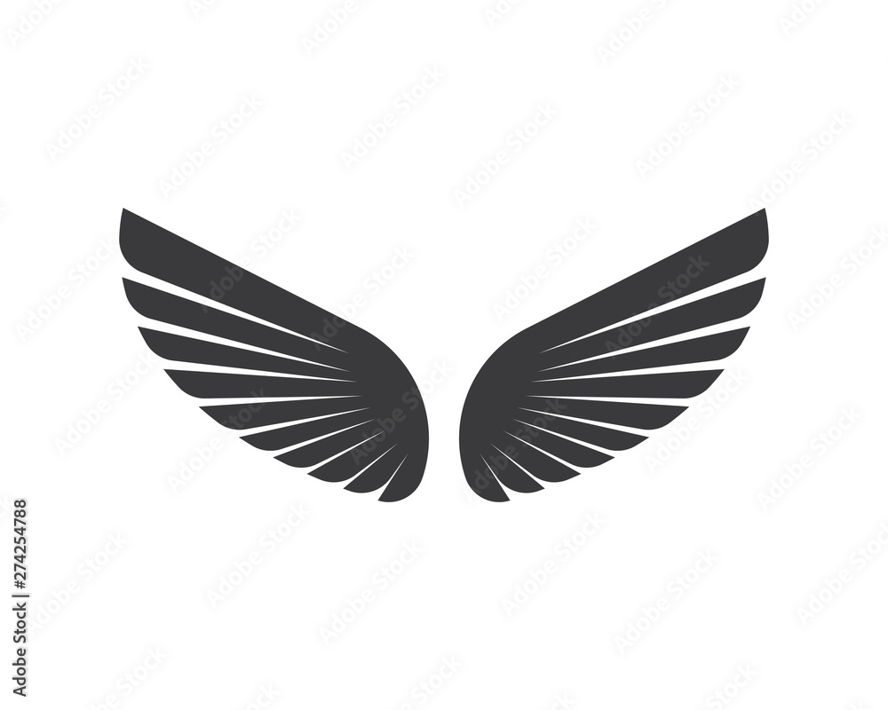 wing logo symbol icon vector illustration wing logo symbol icon vector illustration