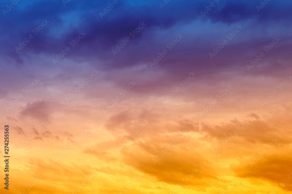 Abstract colourful cloudy sky background
