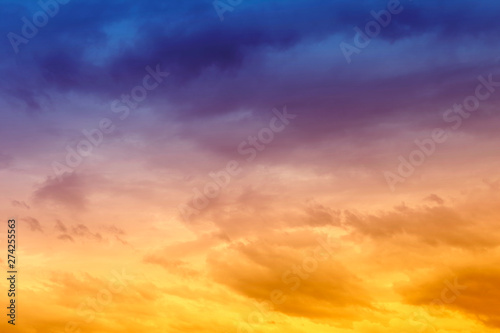 Abstract colourful cloudy sky background © sirirak