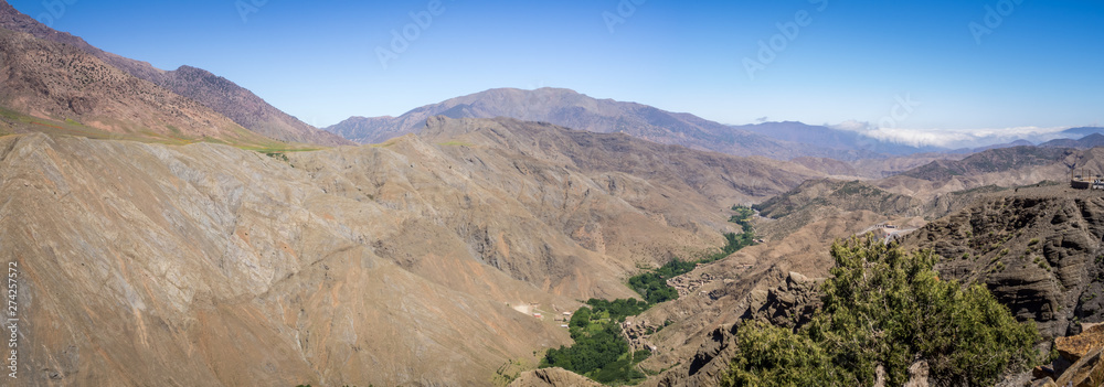 A view from the High Atlas, Road Tizi-n-Tichka between Marrakech and Ouarzazate (Morocco)
