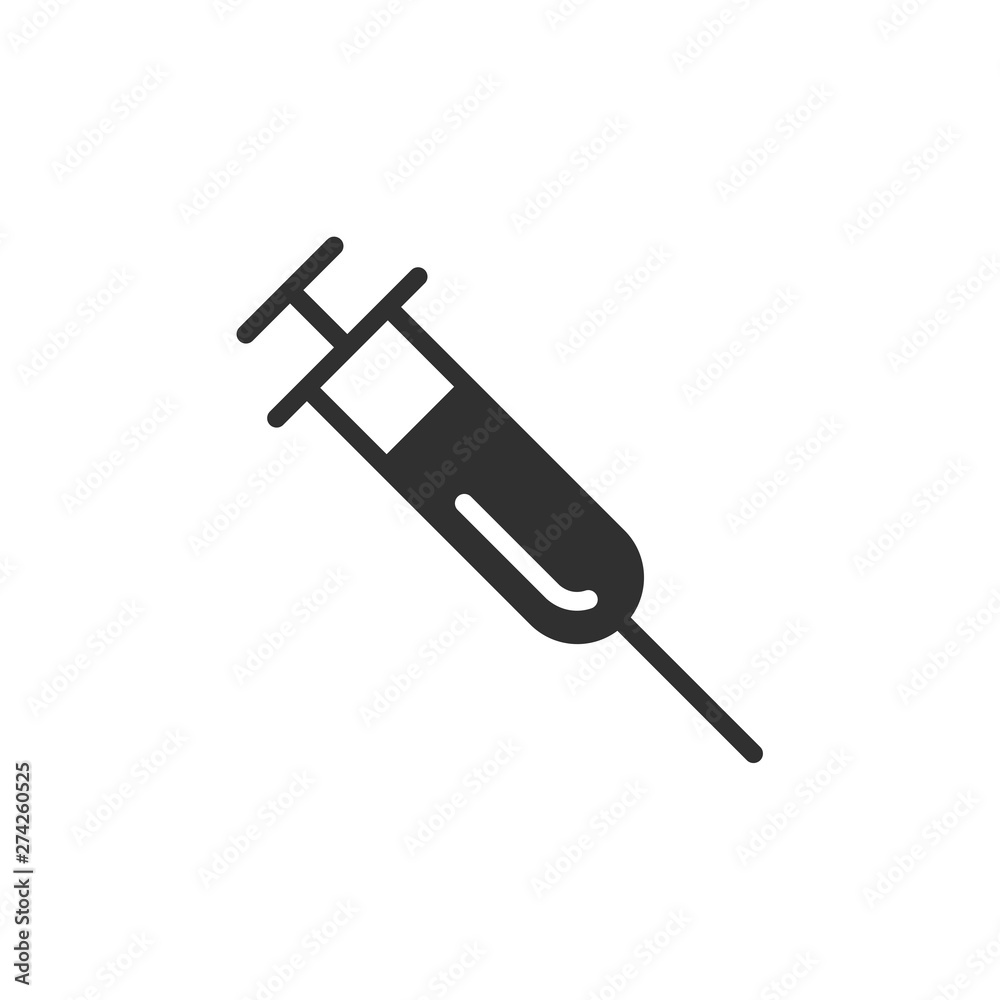 Syringe icon template black color editable. Injection symbol Flat vector sign isolated on white background. Simple vector illustration for graphic and web design. Syringe icon template black color editable. Injection symbol Flat vector sign isolated on white background. Simple vector illustration for graphic and web design.
