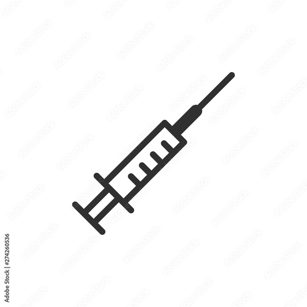 Syringe icon template black color editable. Injection symbol Flat vector sign isolated on white background. Simple vector illustration for graphic and web design. Syringe icon template black color editable. Injection symbol Flat vector sign isolated on white background. Simple vector illustration for graphic and web design.