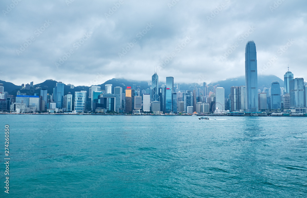 Obraz premium Panoramę Hongkongu