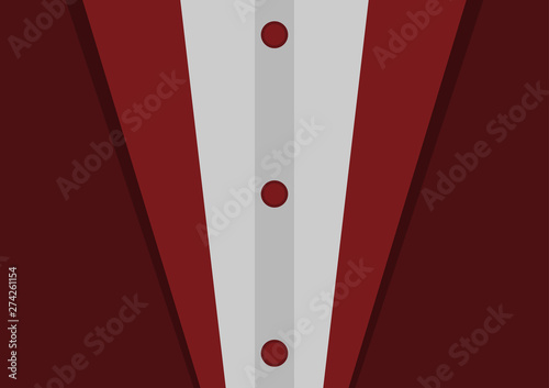 Background of men’s suit with red tone style