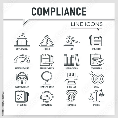 COMPLIANCE LINE ICONS