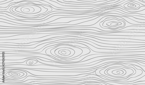 White wooden cutting, chopping board, table or floor surface. Wooden texture. Vector illustration