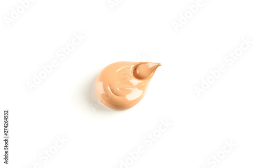 Cosmetic makeup cream isolated on white background