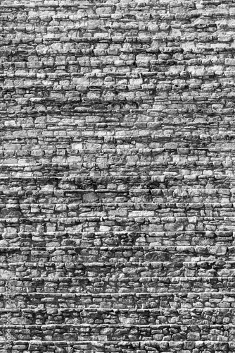 Ancient Mayan Staircase Background Black and White