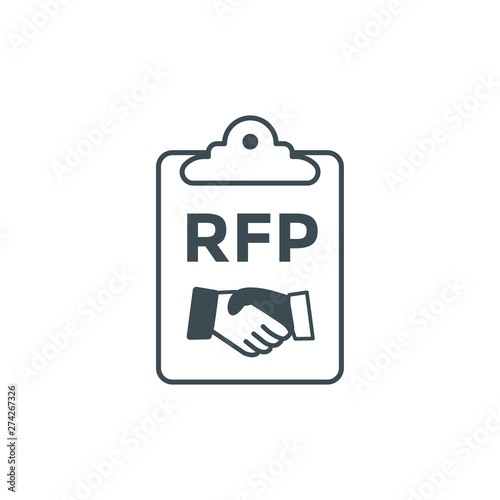 RFP Icon - request for proposal concept or idea