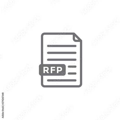 RFP Icon - request for proposal concept or idea