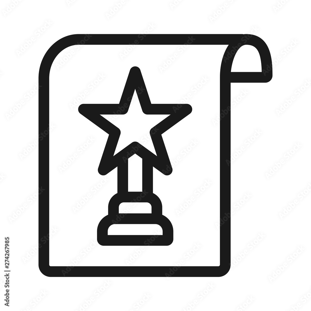 reward for success - minimal line web icon. simple vector illustration. concept for infographic, website or app. reward for success - minimal line web icon. simple vector illustration. concept for infographic, website or app.