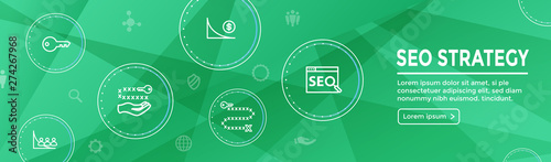 SEO Strategy - Search engine optimization concept - keywords, etc