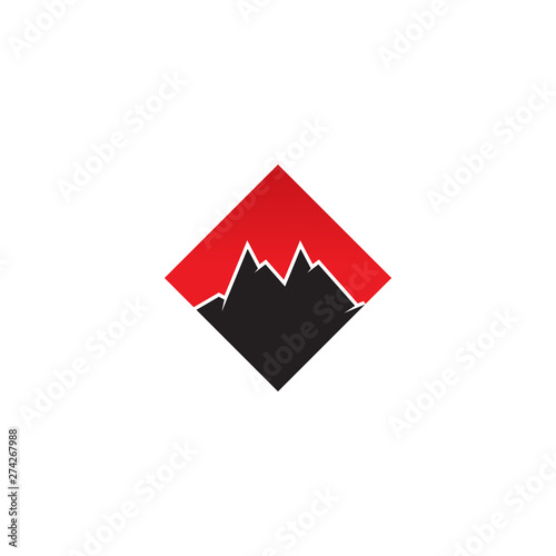 Free Download Mountain logo design vector template - GFXLoad
