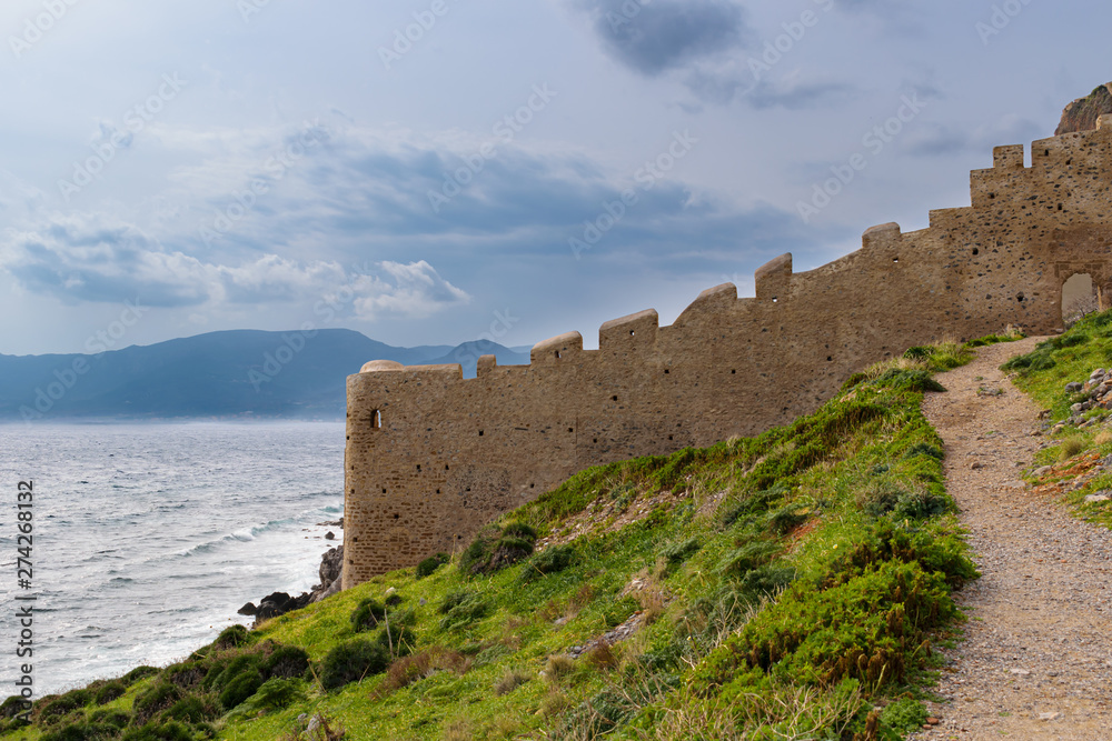 Outer wall in Monemvasia, Greece