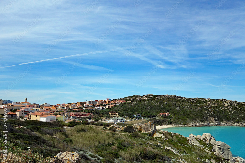 Sardinien Santa Teresa Gallura Blick auf Stadt und Strand Sardinien Santa Teresa Gallura Blick auf Stadt und Strand