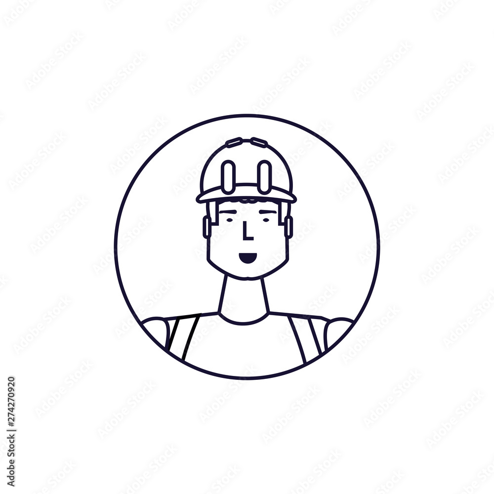 Isolated avatar of professional worker design Isolated avatar of professional worker design