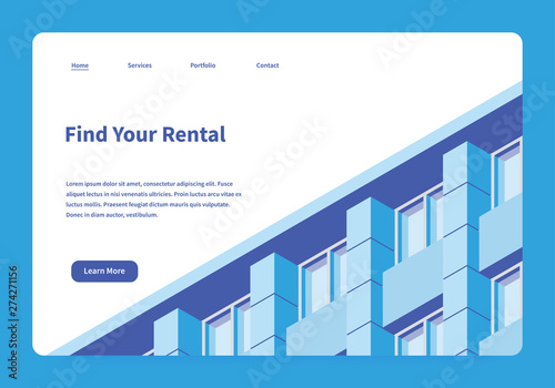 Rental Service Landing Page