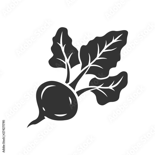 Beet glyph icon