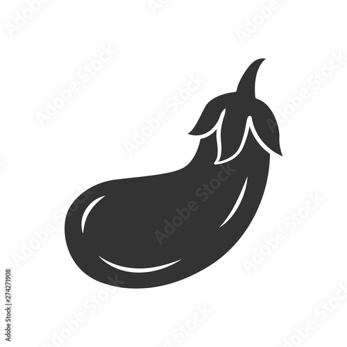 Eggplant glyph icon
