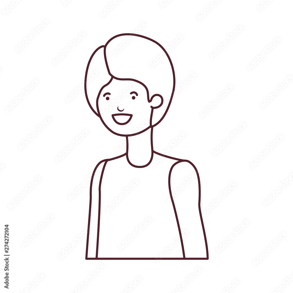 silhouette of young man in white background silhouette of young man in white background