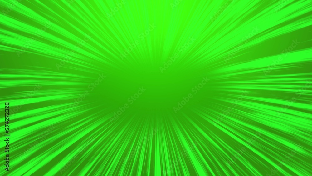 Abstract green comic radial speed line background, cartoon background Abstract green comic radial speed line background, cartoon background