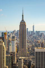 Wandcirkels Empire State Building Uitzicht vanaf Rockefeller Center  © Studio 30fps