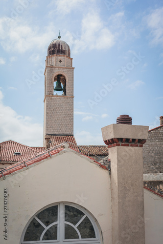 Kirchturm in Dubrovnik in Kroatien Urlaub Impressionen