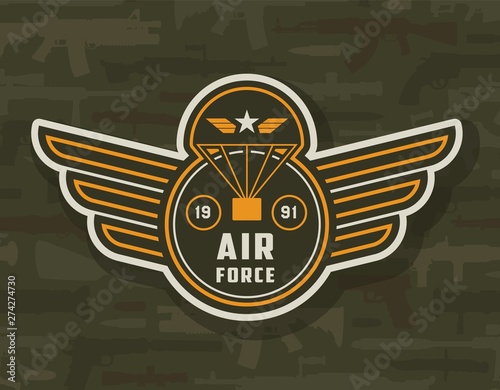 Vintage air forces colorful insignia