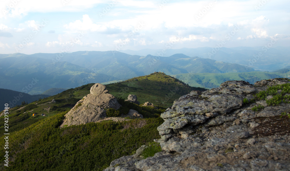 Carpathians, Ukraine, climbing, green, sulfuric, stone, rock, ridge Black-naked panorama