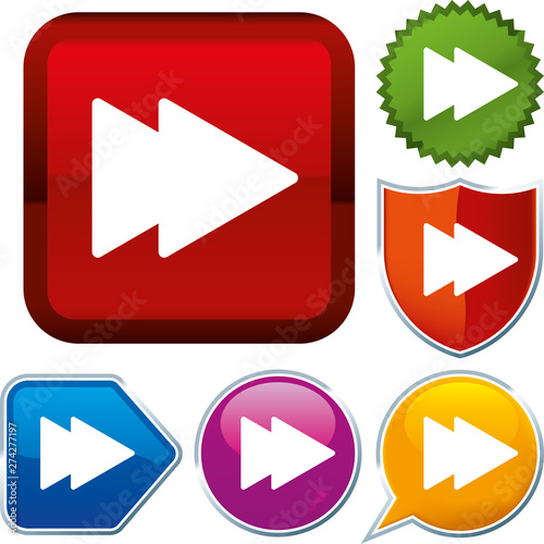 Free Download Set shiny icon series on buttons. Fast. - GFXLoad