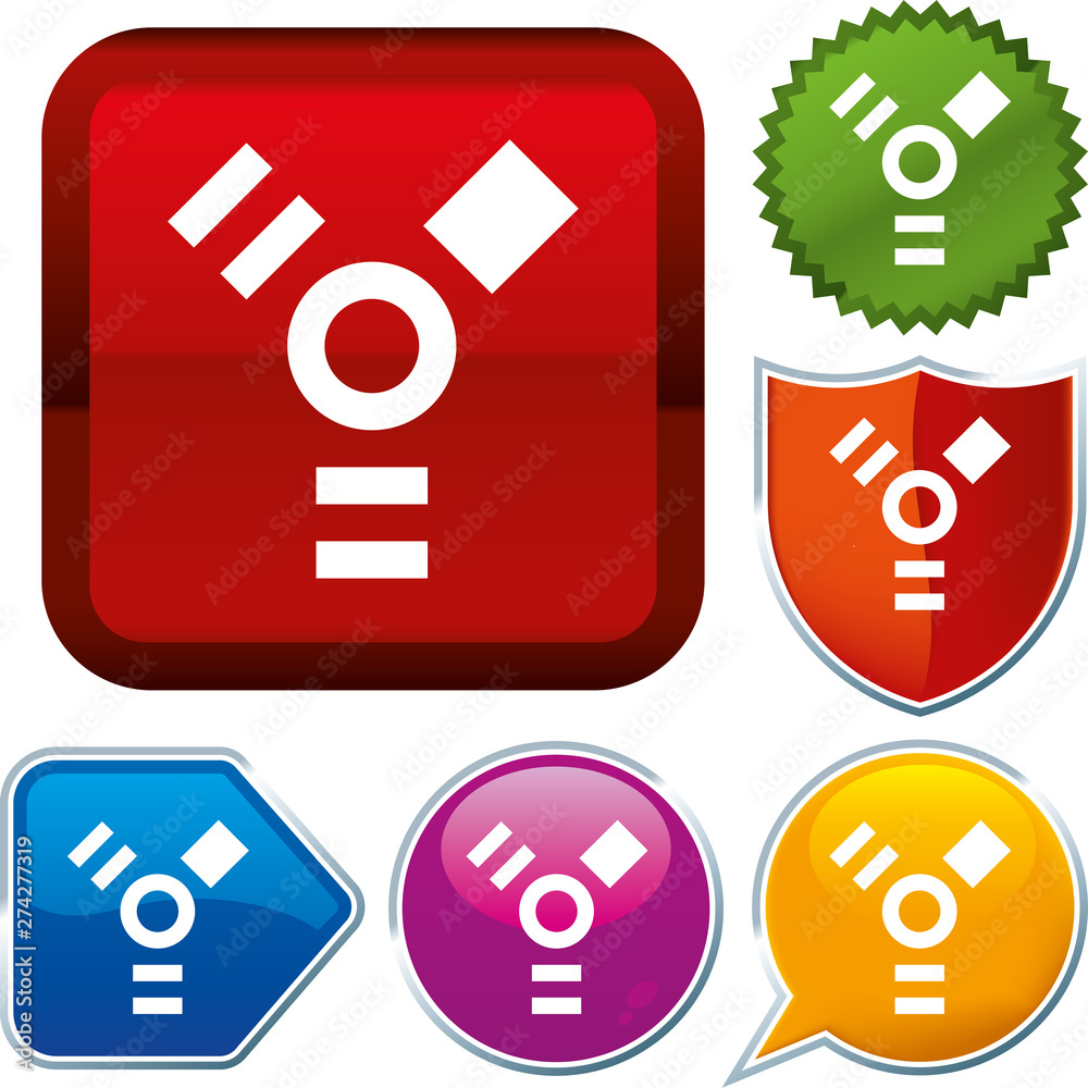 Set shiny icon series on buttons. Firewire. Set shiny icon series on buttons. Firewire.