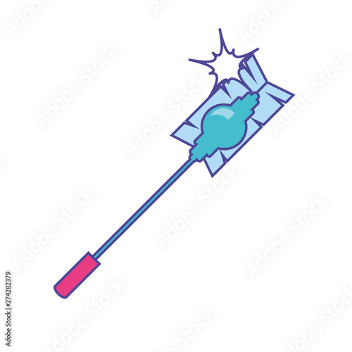 Isolated cleaning mop design icon vector ilustration