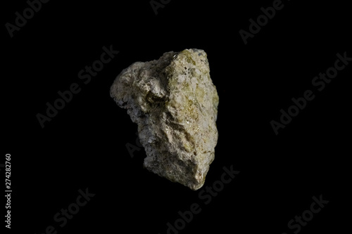 Yellow Sulfur Mineral on Black