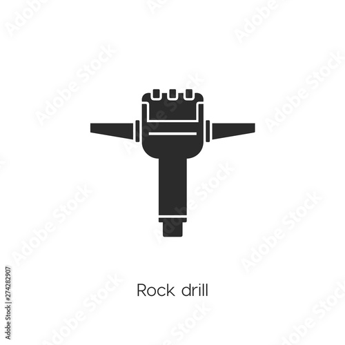 Rock drill  icon vector symbol