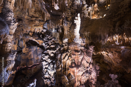 Image of cave Grotte des Demoiselles illuminated inside