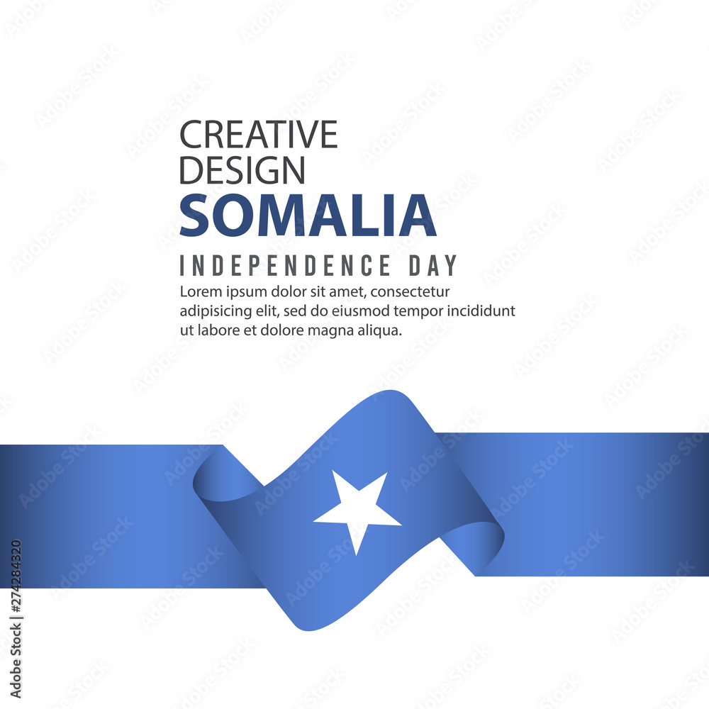 Somalia Independence Day Celebration Creative Design Illustration Vector Template