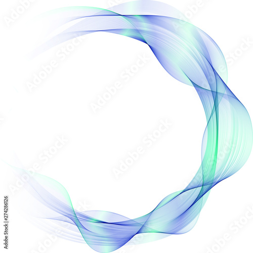 Abstract vector background. Abstract wave circles. Circle frame.