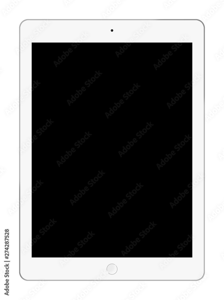 Tablet computer illustration isolated on white with clipping path Tablet computer illustration isolated on white with clipping path