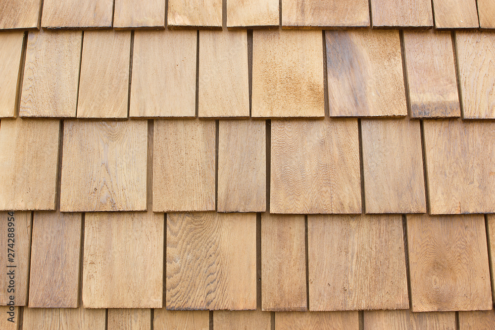Fototapeta premium Brown wooden roof.shingles.