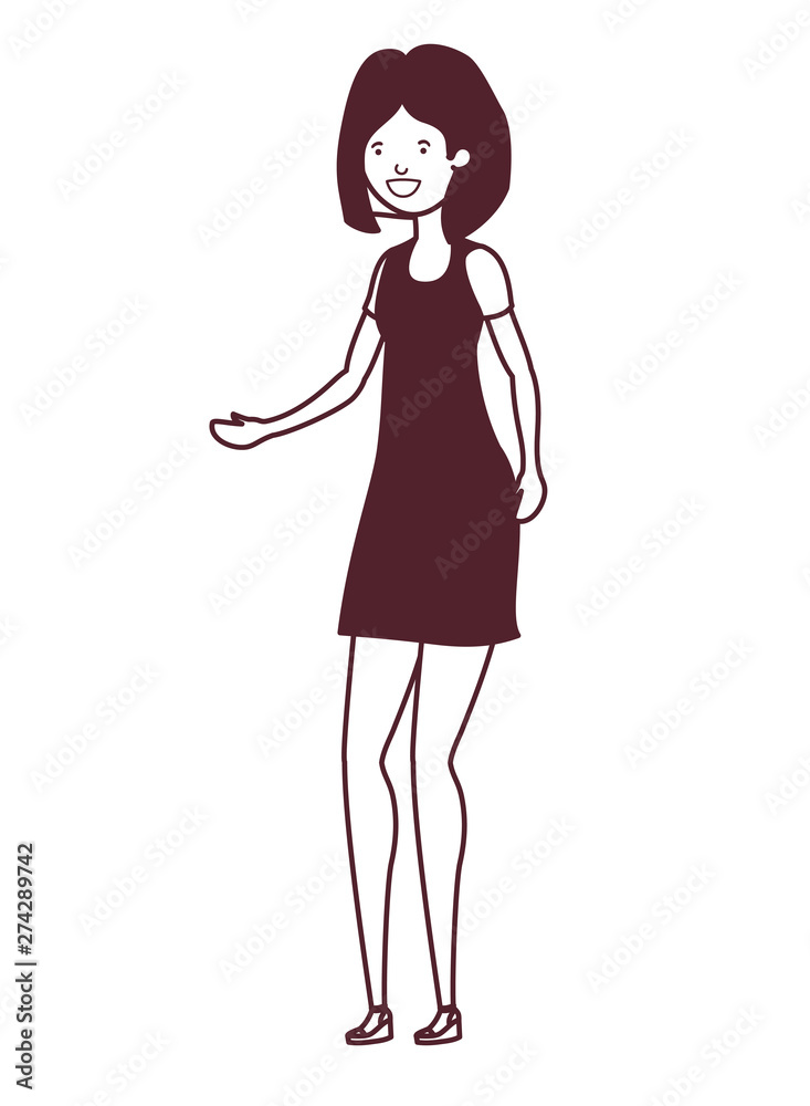 silhouette of dancing woman in white background silhouette of dancing woman in white background