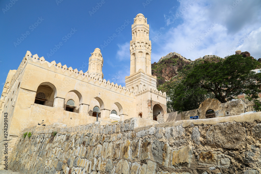  The historic  Mosque  'Al-Ashrafieh'  which located in Taiz City is a historical and architectural masterpiece that is more than 600 years old .