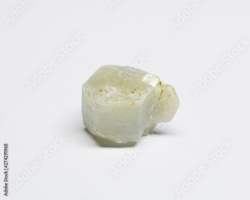 White Sapphire raw gemstone crystal photo