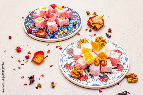 Eastern sweets. Traditional Turkish delight