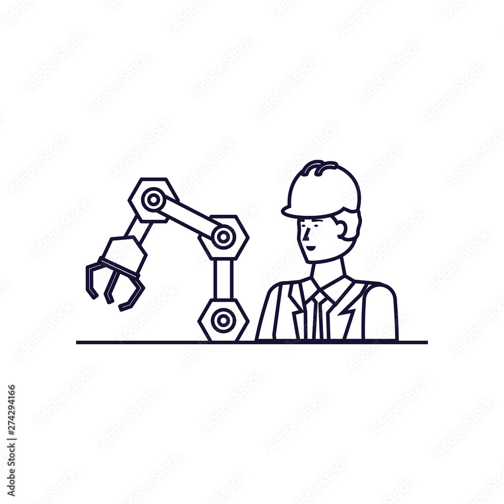 Isolated avatar of professional worker design Isolated avatar of professional worker design