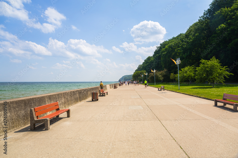 Baltic sea boulevard in Gdynia, Poland. Baltic sea boulevard in Gdynia, Poland.