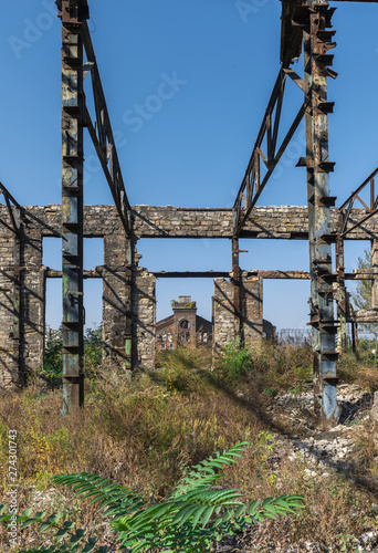 Old abandoned industrial factory in Ukraine photo