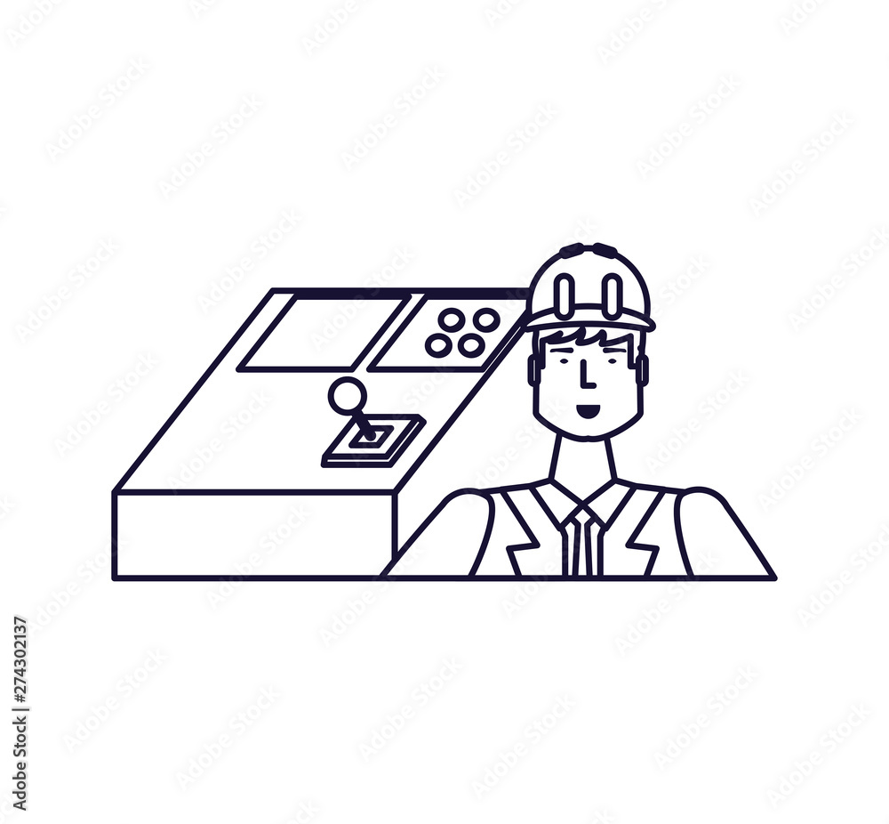 Isolated avatar of professional worker design Isolated avatar of professional worker design