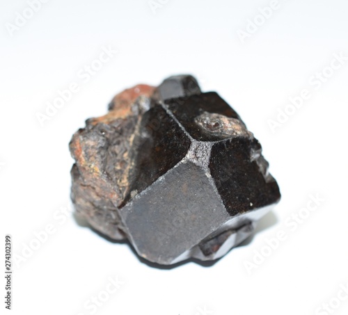 Melanite Garnet raw gemstone crystal photo